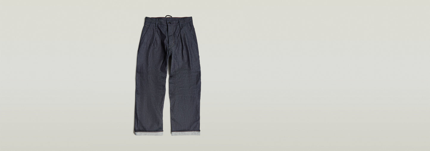 Pantalones denim plisados 2.0