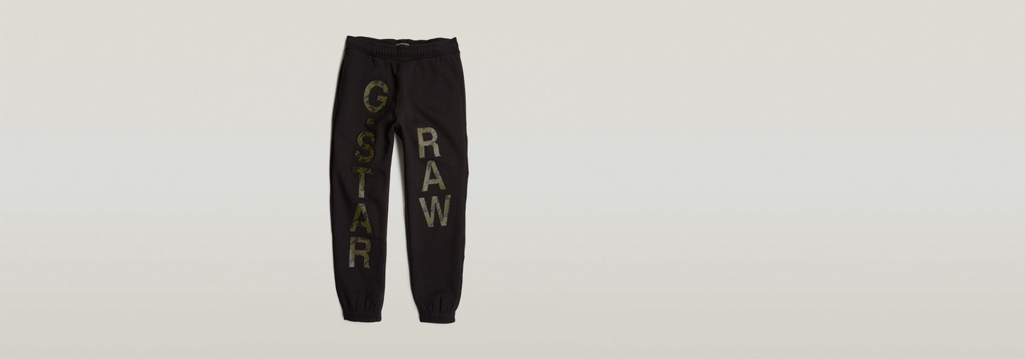 Pantalones Deportivos Embro Print Loose Tapered