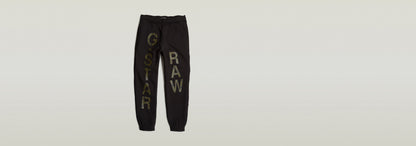 Pantalones Deportivos Embro Print Loose Tapered