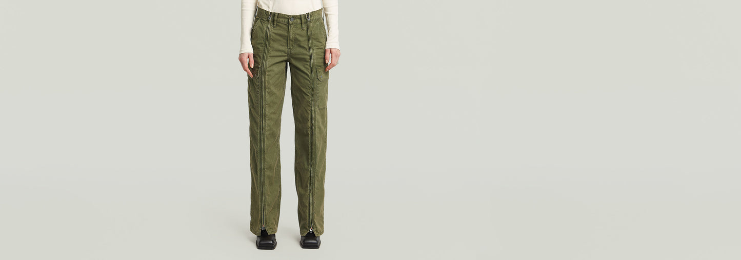 Pantalones Judee con cremallera
