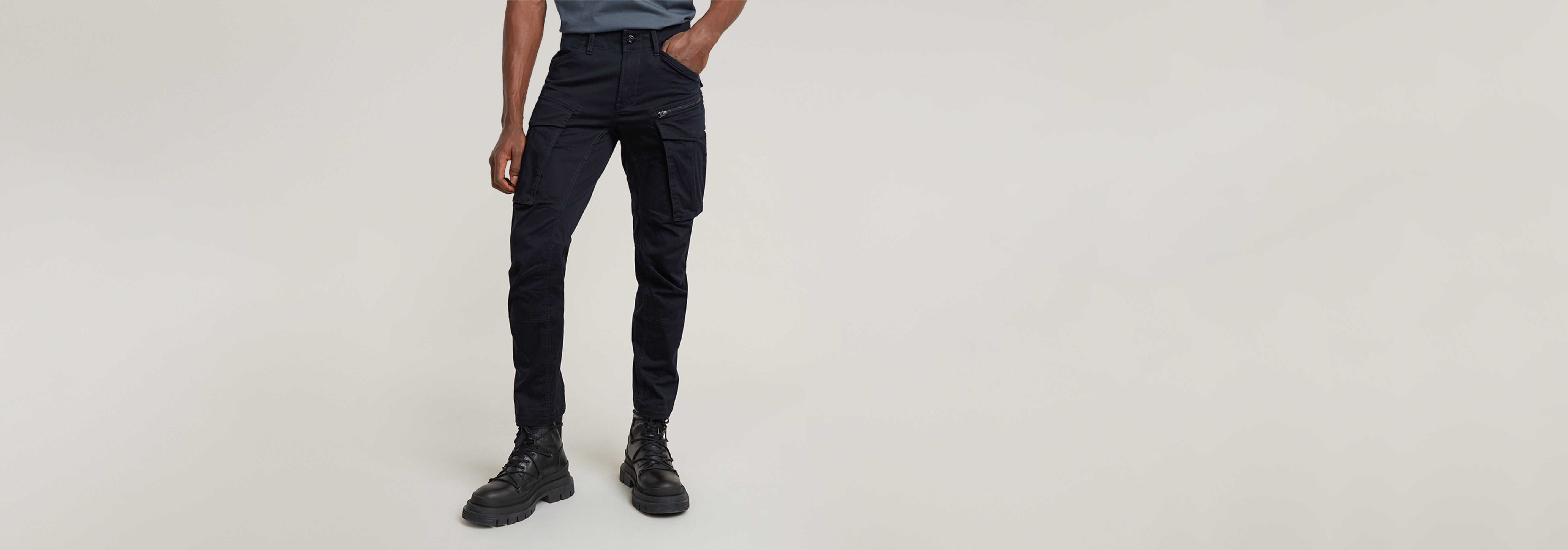 Pantalones Rovic Zip 3D Regular Tapered