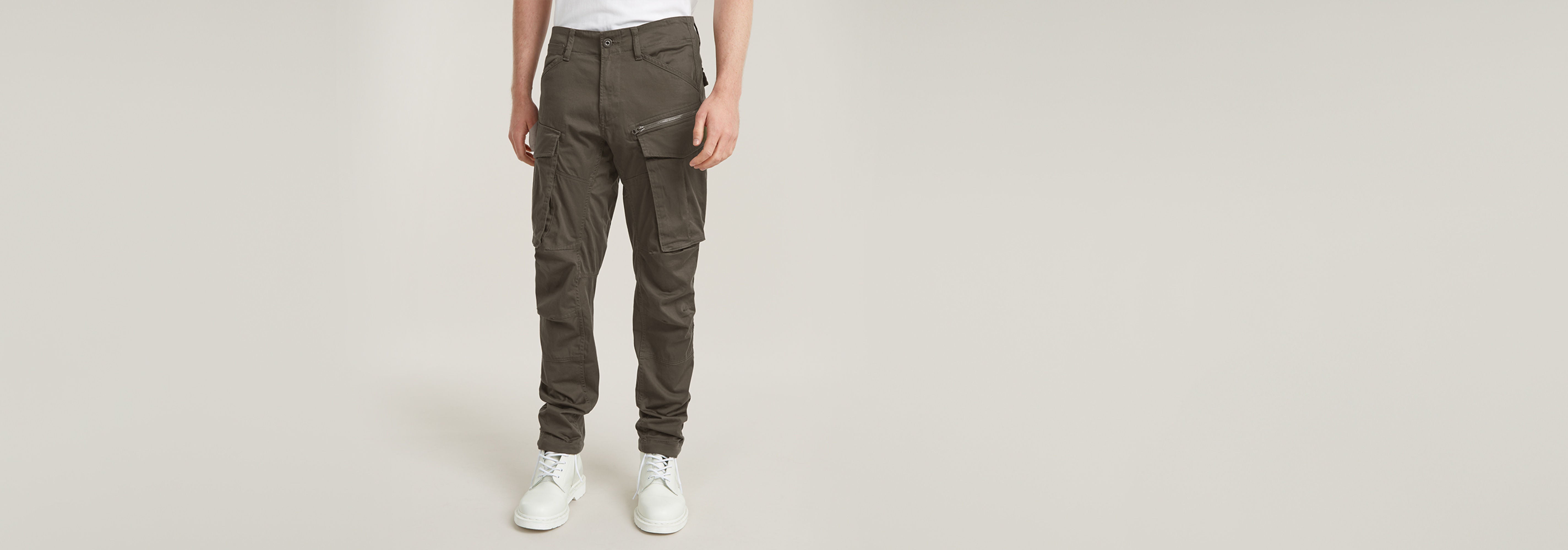 Pantalones Rovic Zip 3D Regular Tapered