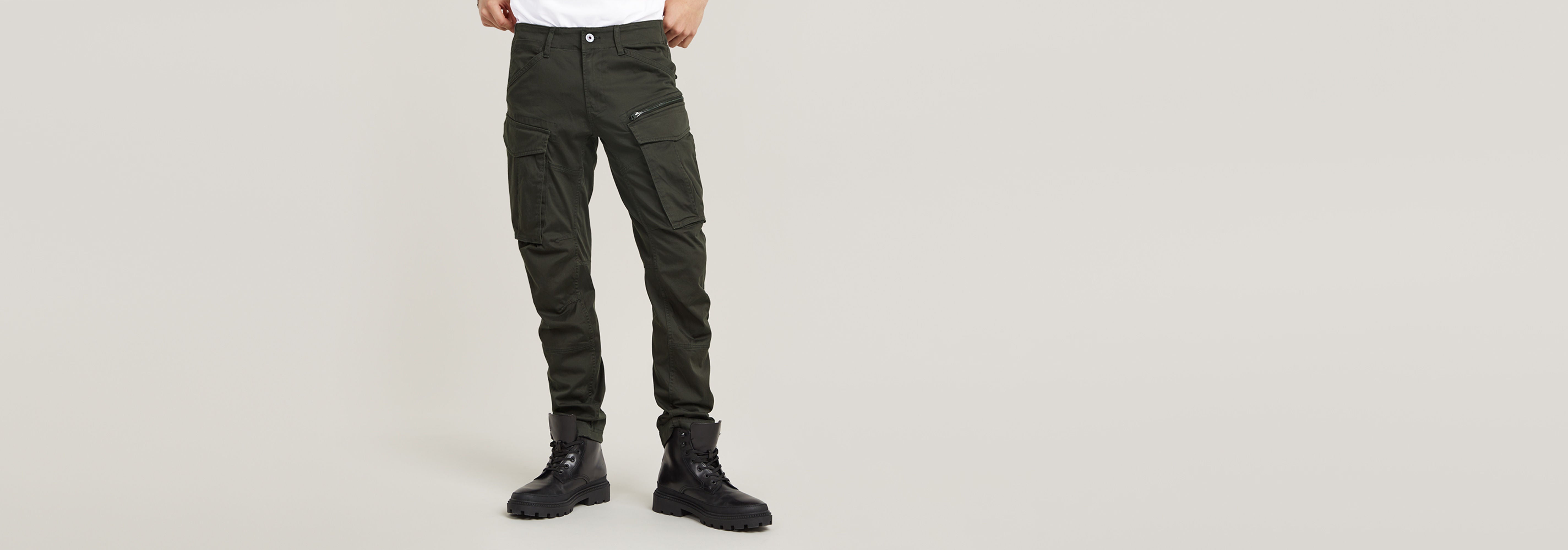 Pantalones Rovic Zip 3D Regular Tapered