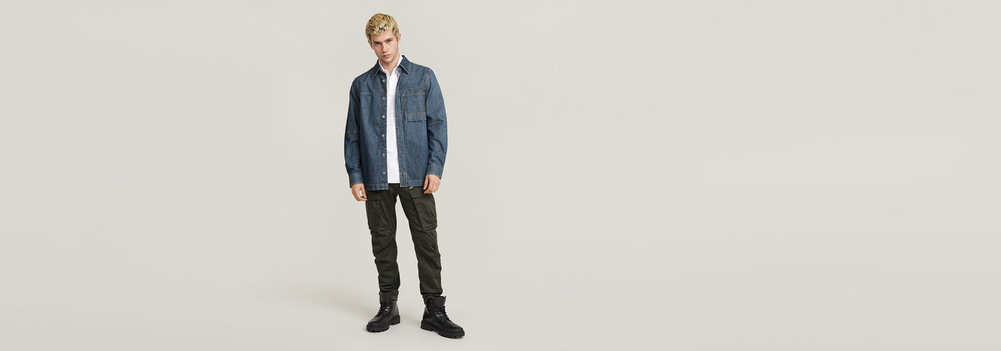 Pantalones Rovic Zip 3D Regular Tapered