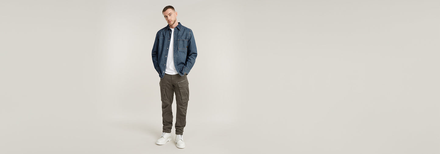 Pantalones Rovic Zip 3D Regular Tapered