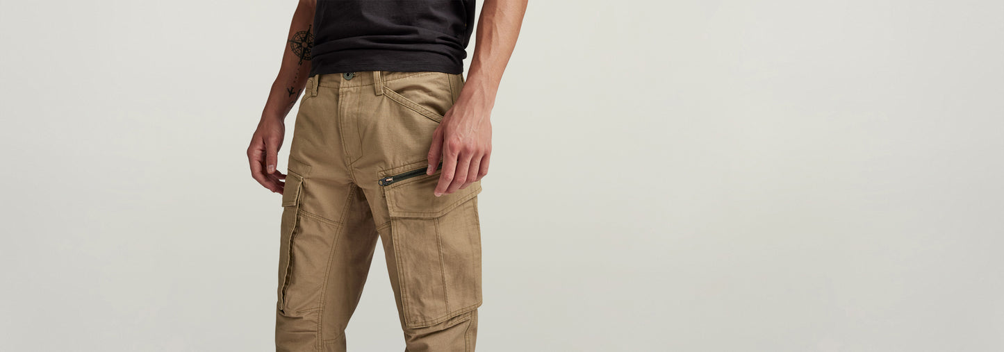 Pantalones Rovic Zip 3D Regular Tapered