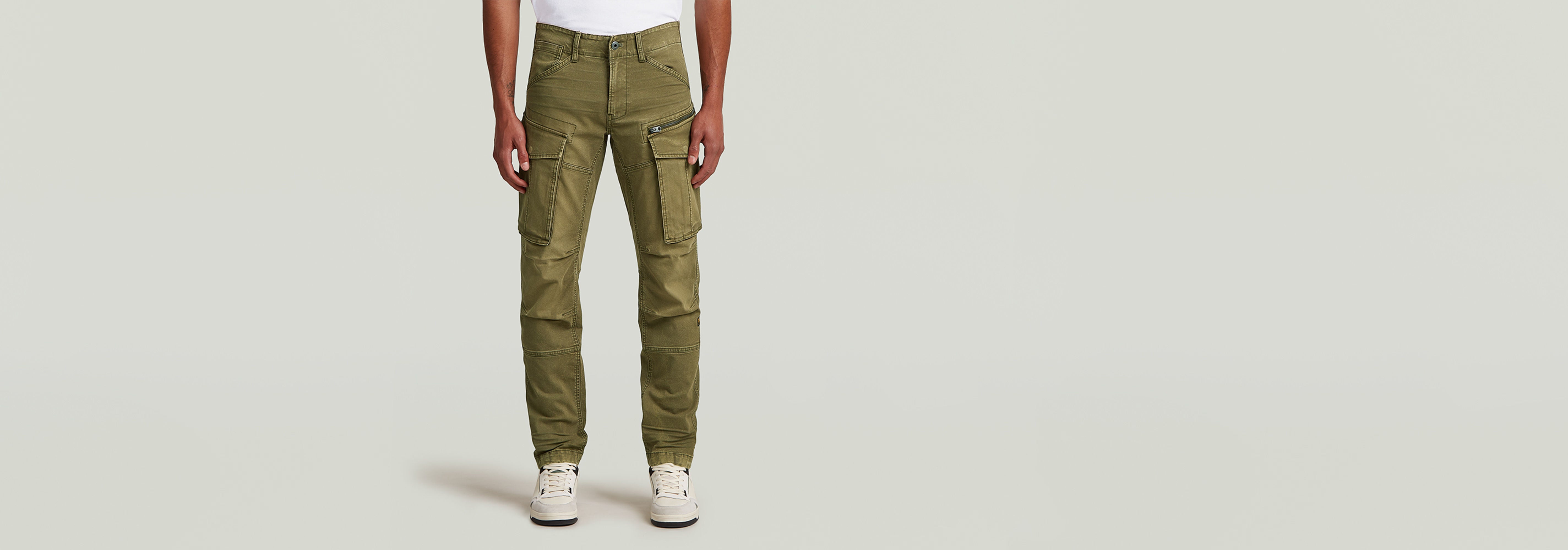 Pantalones Rovic Zip 3D Regular Tapered