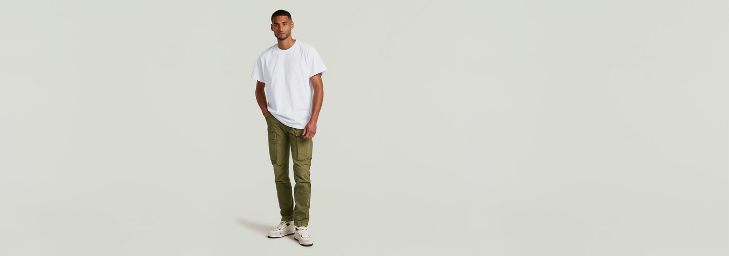 Pantalones Rovic Zip 3D Regular Tapered