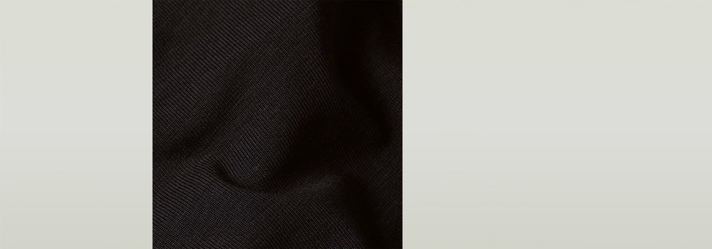 Paquete De Tres Braguitas - Muestra de tejido negro, suave y elástico, ideal para la comodidad y sujeción.