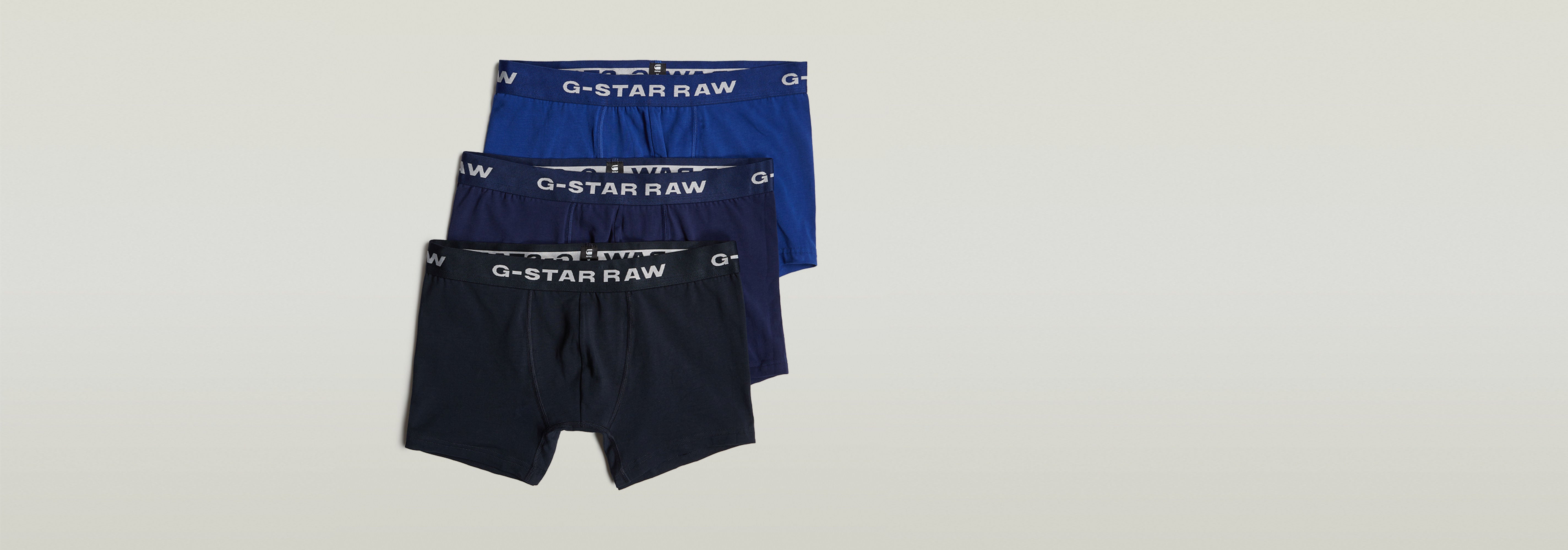 Paquete De Tres Calzoncillos Boxer Blue Tone