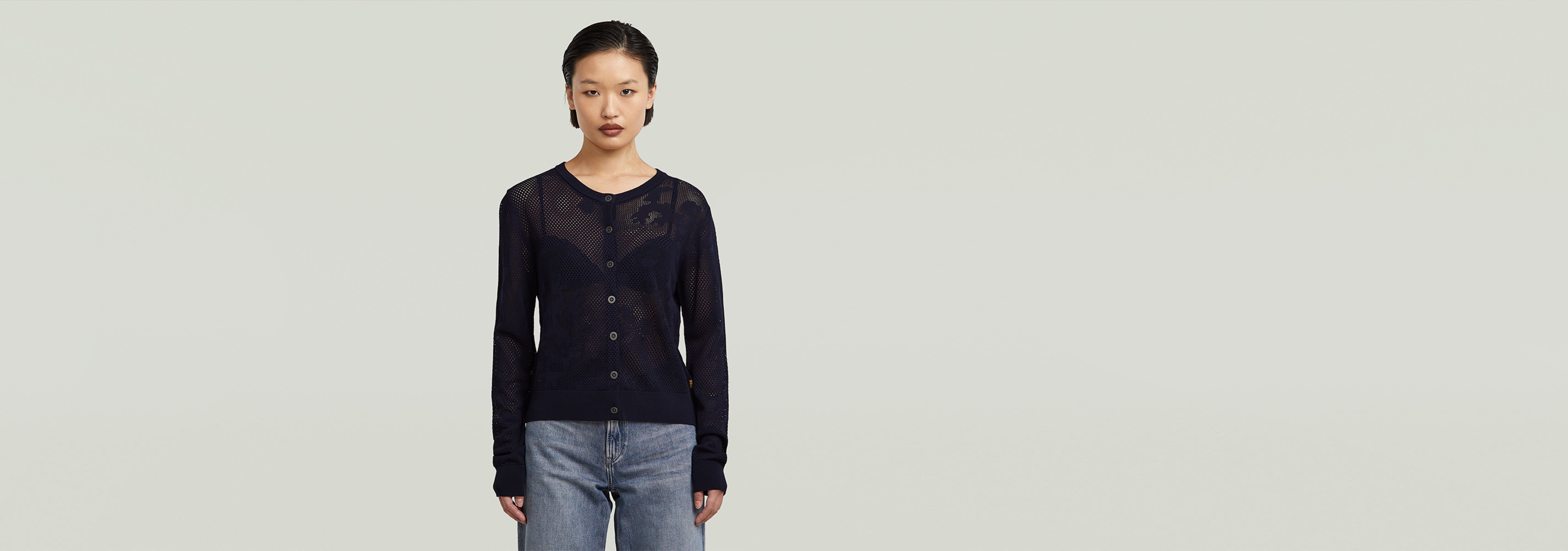 Pointelle Cardi Knit