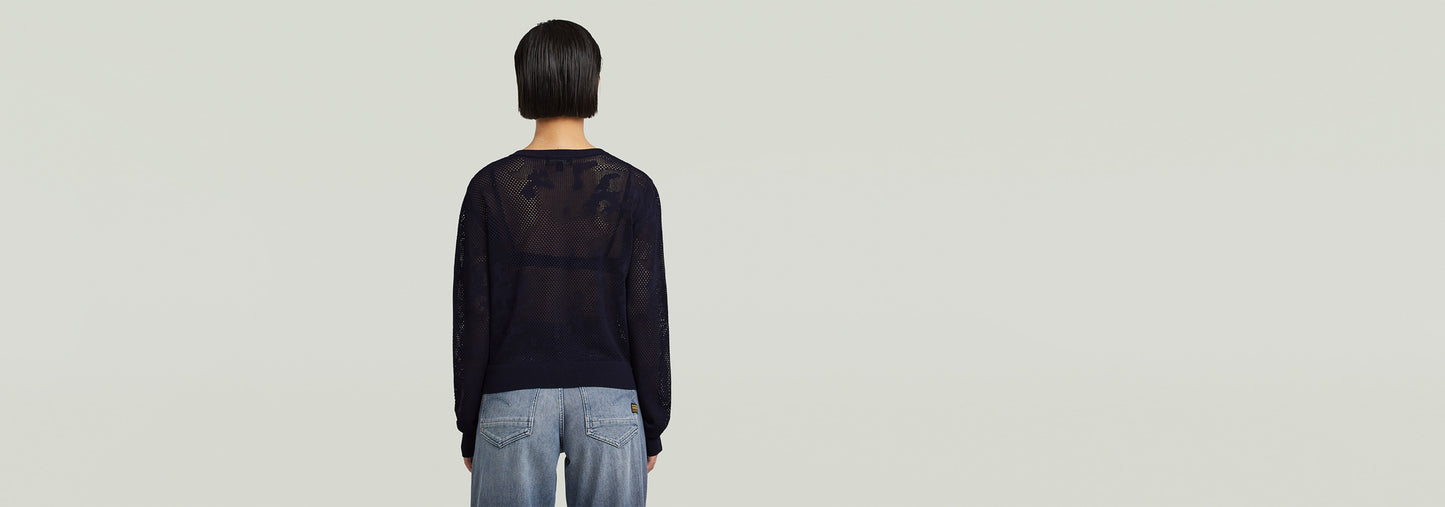 Pointelle Cardi Knit