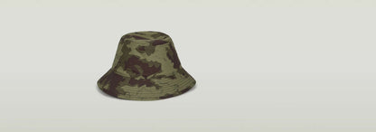 Sombrero de pescador Originals en diseño de camuflaje con ala reforzada y ventilación bordada.