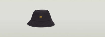Sombrero de pescador Originals de G-STAR en denim negro con etiqueta tejida y ala reforzada.