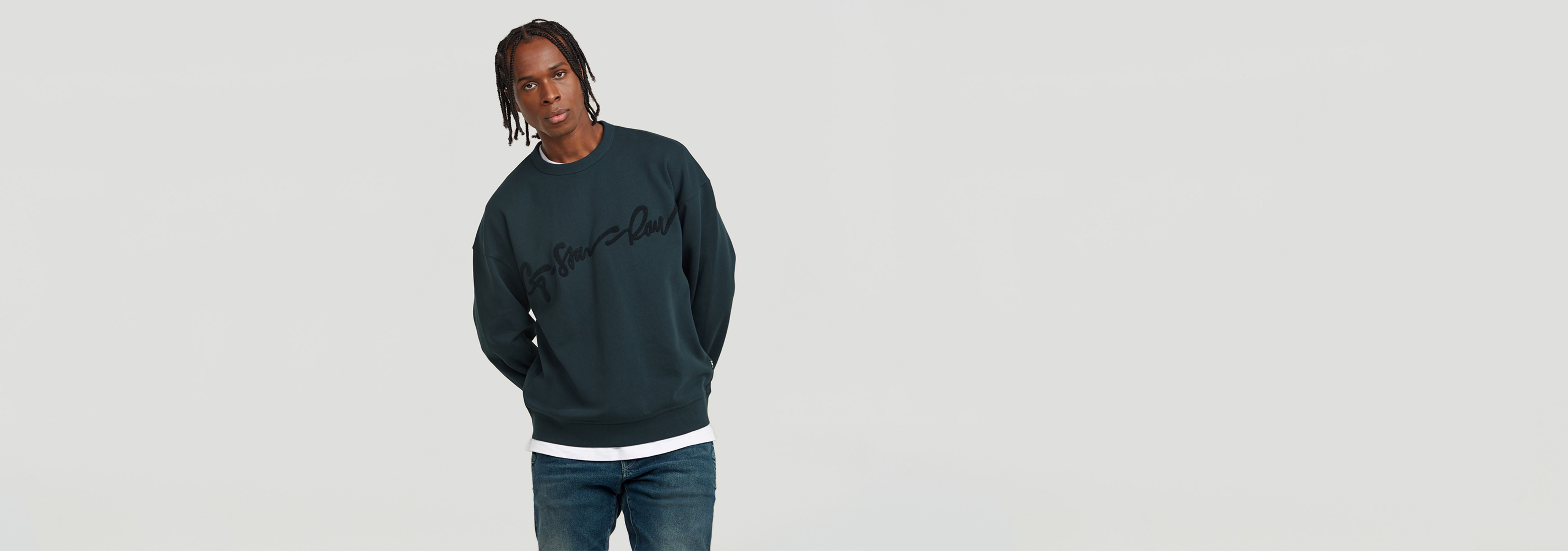 Sudadera Chenille G-Script Loose