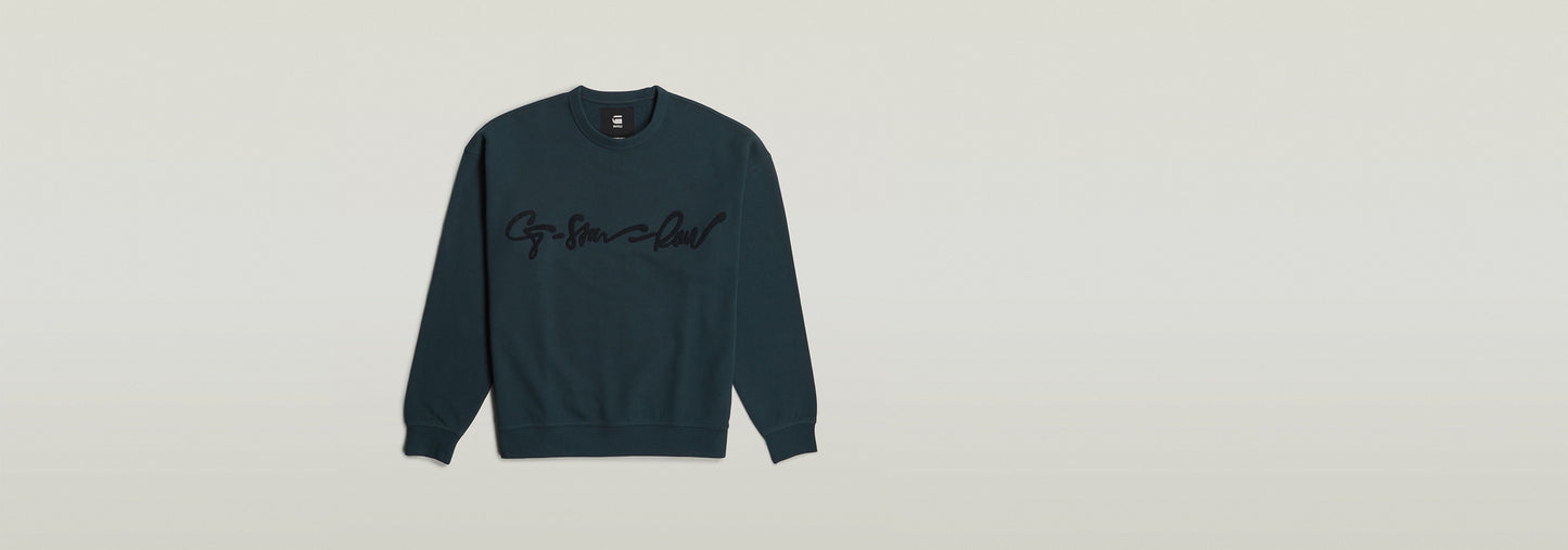 Sudadera Chenille G-Script Loose