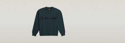 Sudadera Chenille G-Script Loose