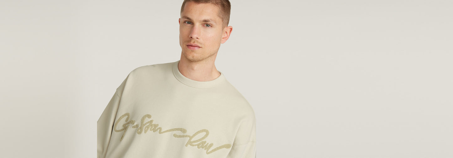 Sudadera Chenille G-Script Loose