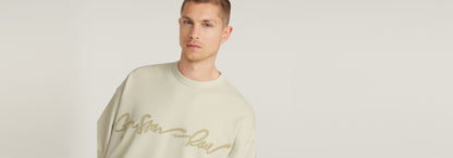 Sudadera Chenille G-Script Loose