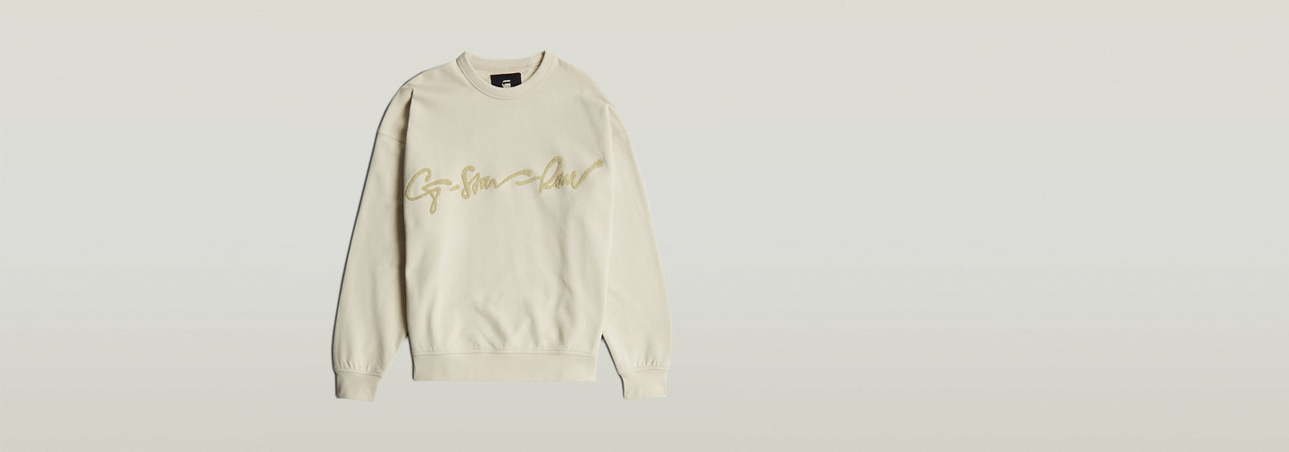 Sudadera Chenille G-Script Loose