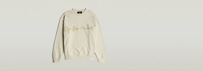 Sudadera Chenille G-Script Loose