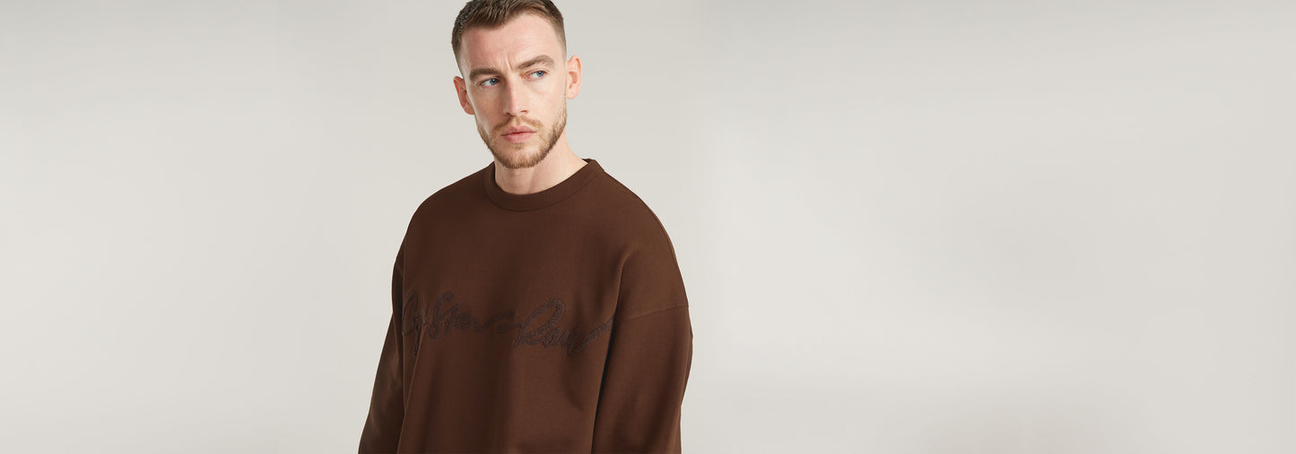 Sudadera Chenille G-Script Loose