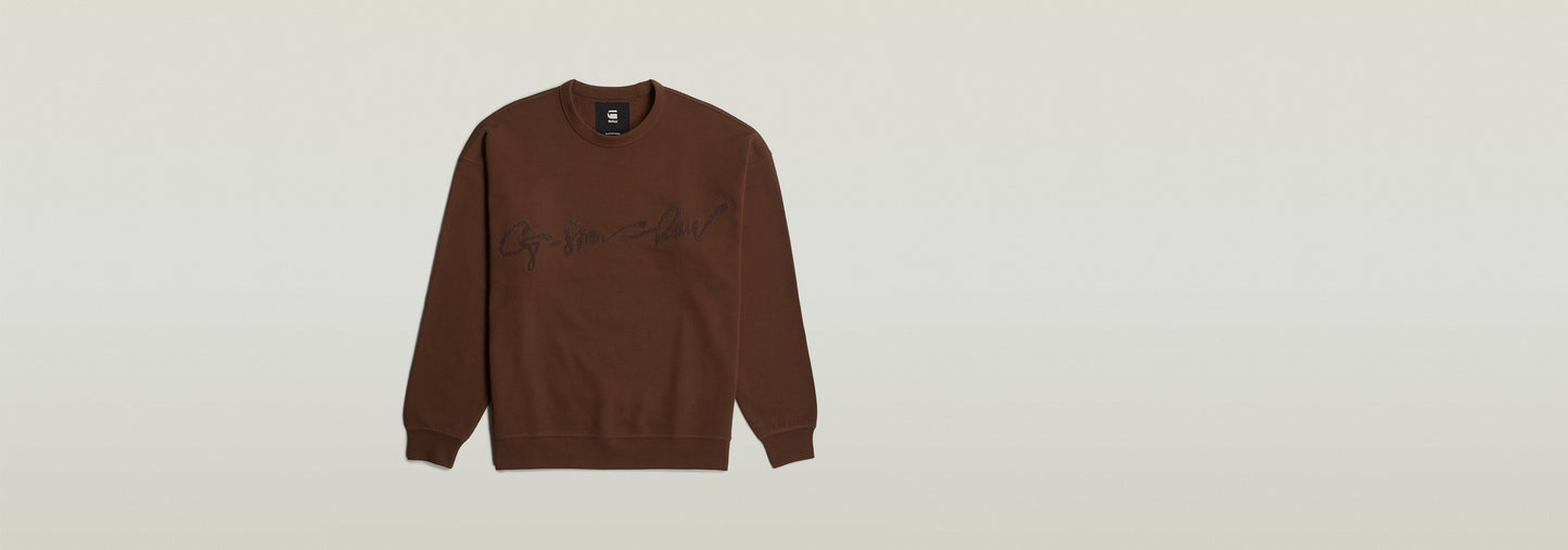 Sudadera Chenille G-Script Loose