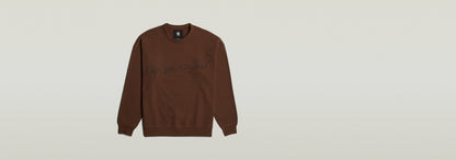 Sudadera Chenille G-Script Loose
