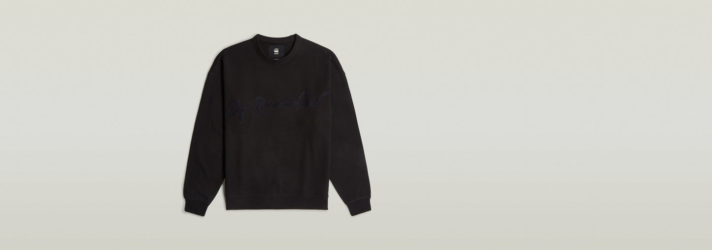 Sudadera Chenille G-Script Loose