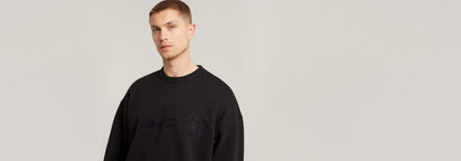Sudadera Chenille G-Script Loose