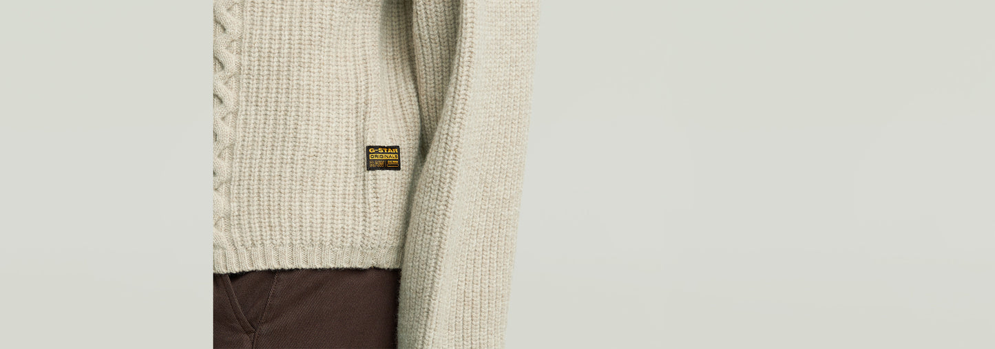 Suéter Cable Double Collar