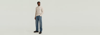 Suéter de punto Double Collar Half Zip