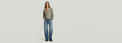 Suéter Sunfaded V-Neck Loose