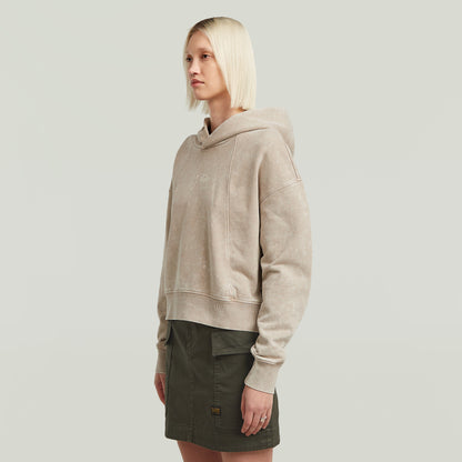 Suéter Washed A Line Script con capucha