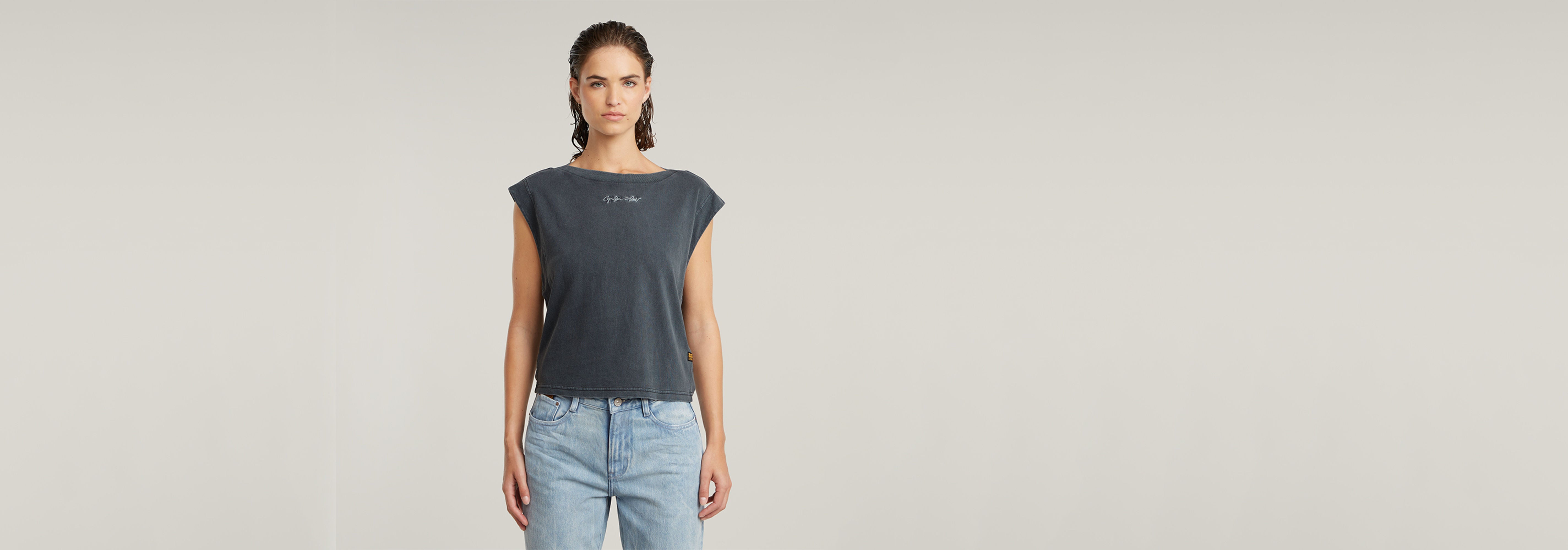 Top Mini G-Script Logo Overdyed