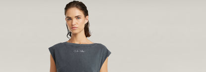 Top Mini G-Script Logo Overdyed