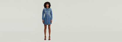 Vestido Camisero Pitched Hem